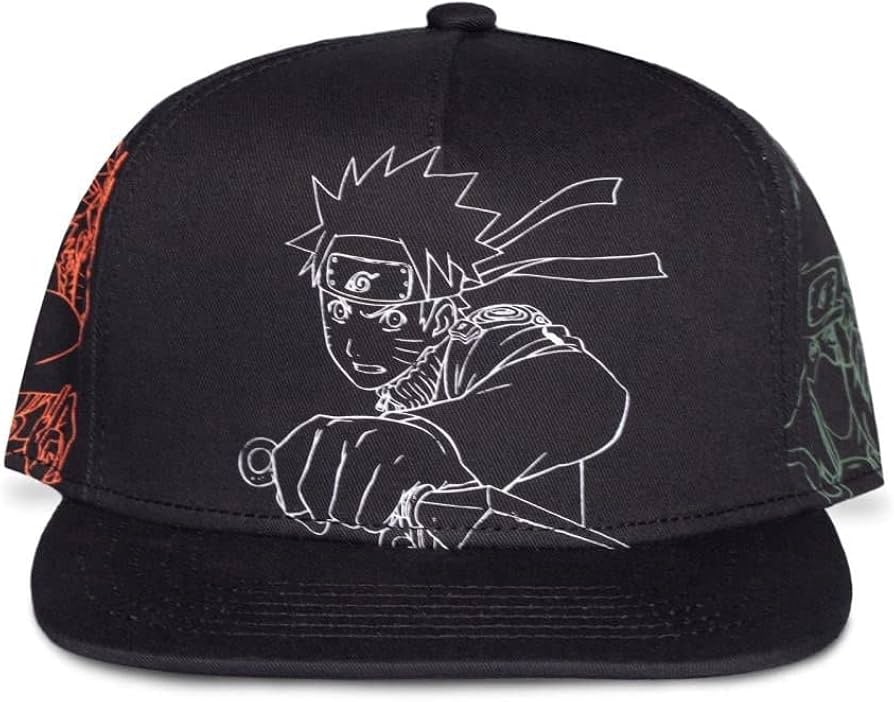 Naruto Shippuden Outline Characters Snapback Cap