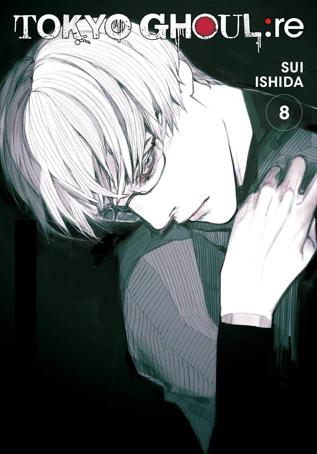Manga cover of 'Tokyo Ghoul:re' with a character holding their face.