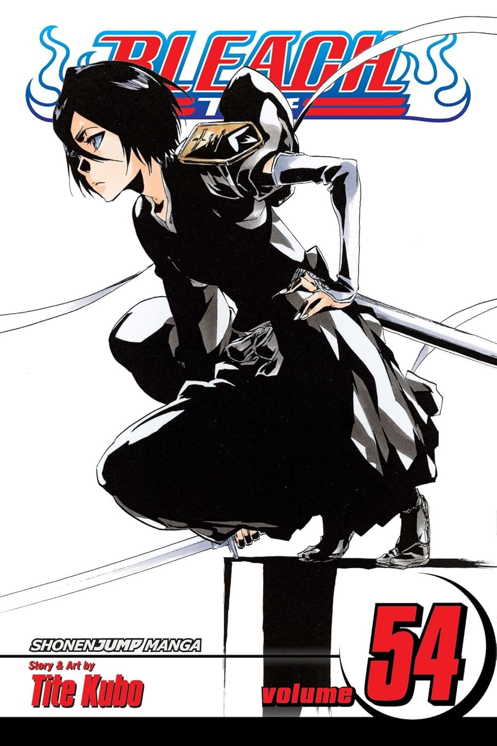 Cover of 'Bleach' manga volume 54 featuring a character in a fighting pose with the title above.