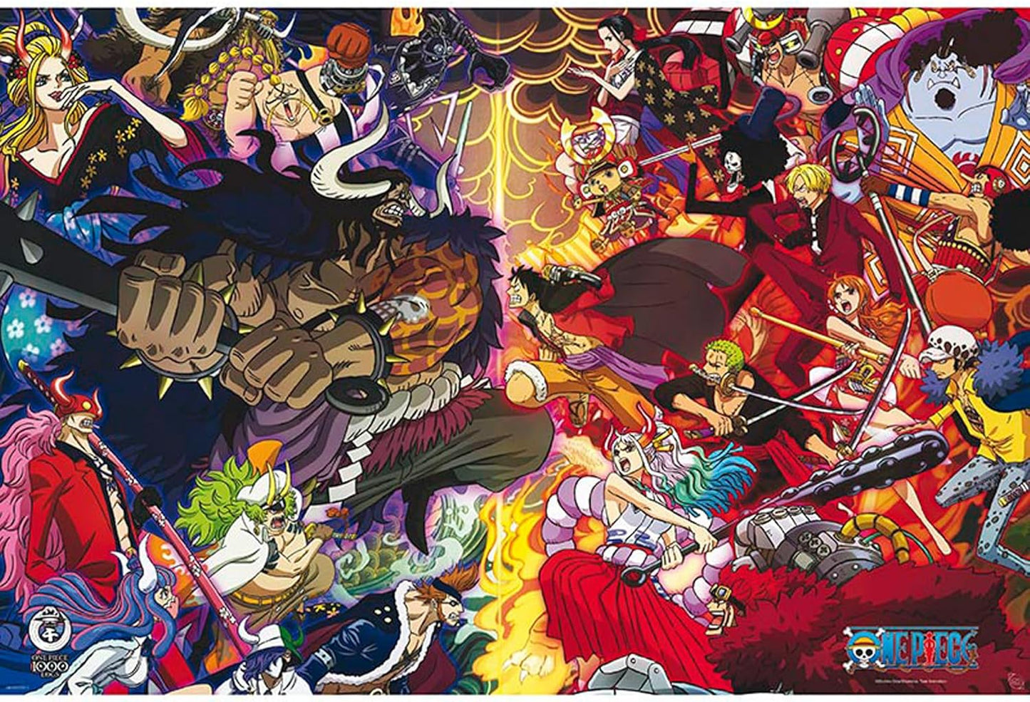 Colorful collage of animated characters from a popular anime series.