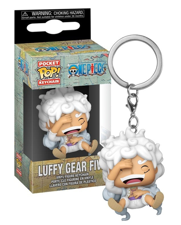 Funko Pop! keychain packaging with Luffy Gear Fourth figure in front