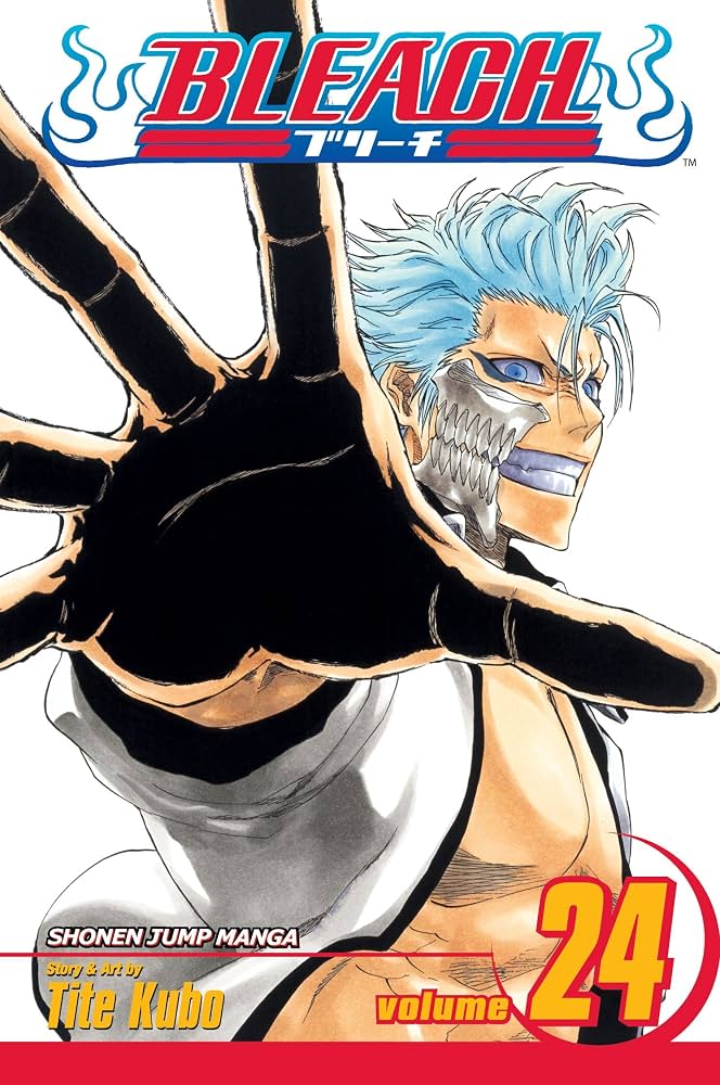 Manga book cover of 'Bleach' with a character in a dynamic pose