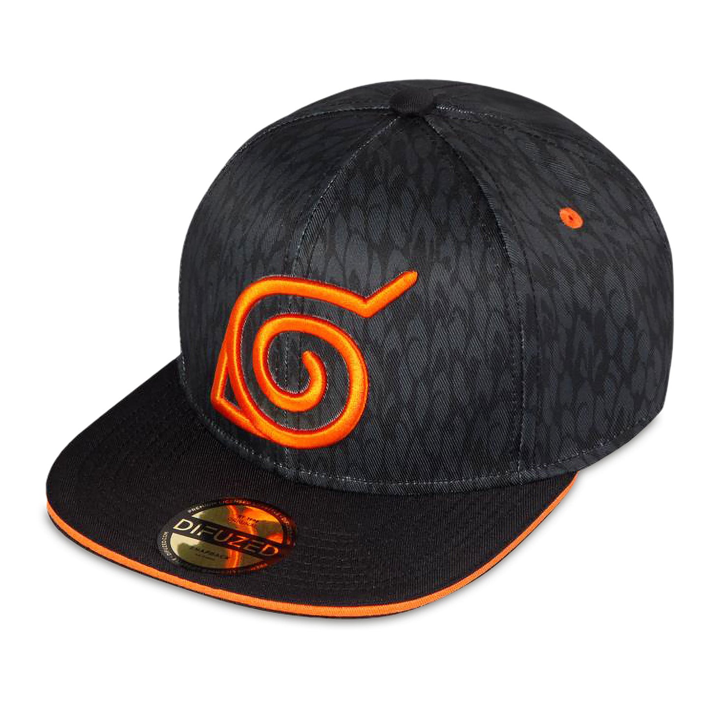 Naruto Shippuden Orange Konoha Symbol Adjustable Cap