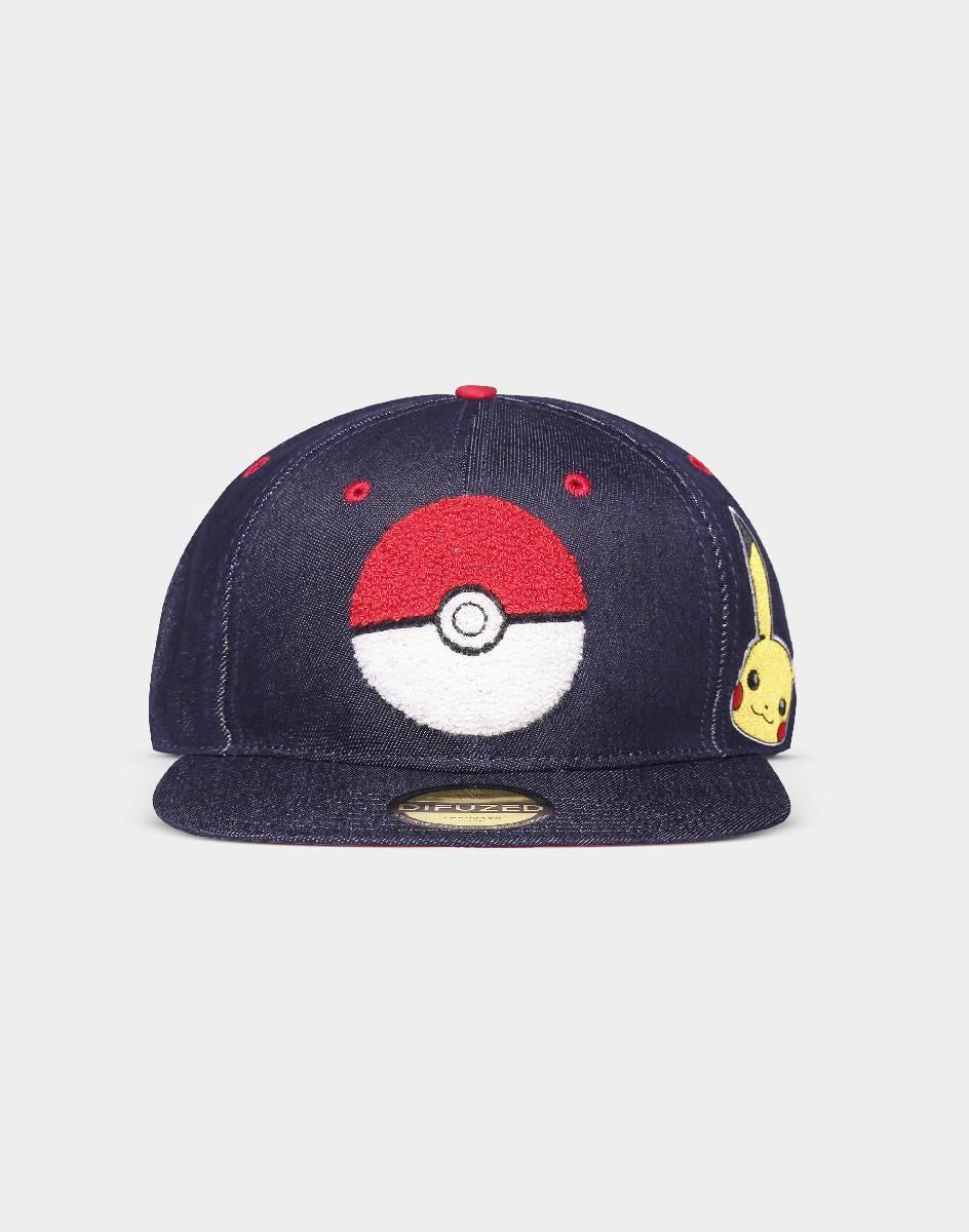 Pokémon Pokéball Pikachu Denim Hat