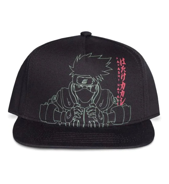 Naruto Kakashi Line Art Snapback Cap