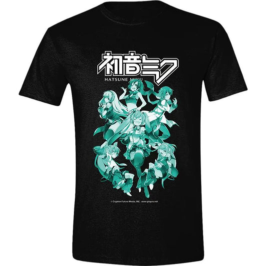 Hatsune Miku Vocaloid Crew Black T-Shirt