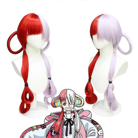 White/ Red wig of an anime singer charachter from One Piece