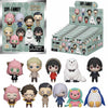 Spy x Family figurines with packaging and display box on a white background