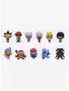 A set of ten small anime-style character figurines arranged in two rows on a plain light gray background.