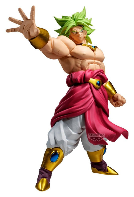 Action figure of a character with green hair and pink cloth on a white background