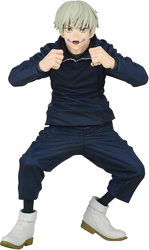 Anime character figure in a dynamic pose on a white background