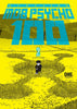 Cover of 'Mob Psycho 100' book with a person standing in a maze-like design on a yellow background.