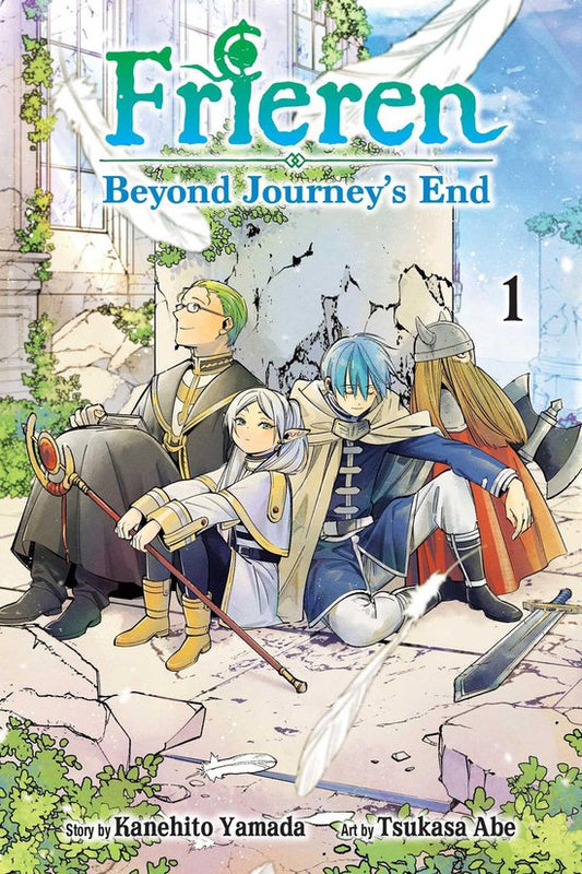 Cover of 'Frieren: Beyond Journey's End' with characters in fantasy attire.