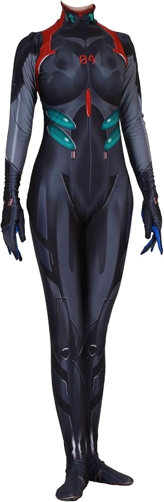 Black superhero costume with red and green accents on a white background