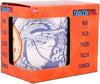 Dragon Ball themed ceramic mug in its original orange packaging box, featuring a blue line art illustration of the dragon on a white mug.