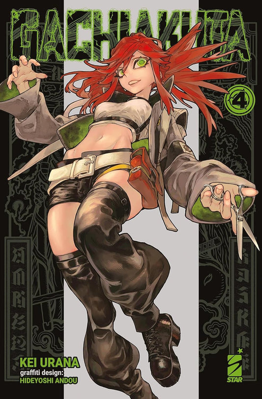 Comic book cover featuring a character with red hair and green eyes, holding green objects.