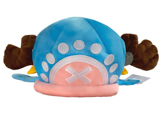 Fluffy hat of an anime character with horns. 