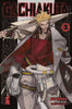 Cover of a manga book titled 'Gachiakita' featuring a character with a sword and cape.