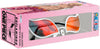 Pink packaging of One Piece sunglasses with character illustration