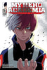 Comic book cover of 'My Hero Academia' with a character in a black and red outfit.