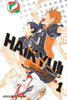 Manga cover of 'Haikyuu!!' with two characters in sports uniforms on a white background.