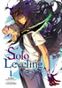 Cover of 'Solo Leveling' with a character holding a sword against a dark background