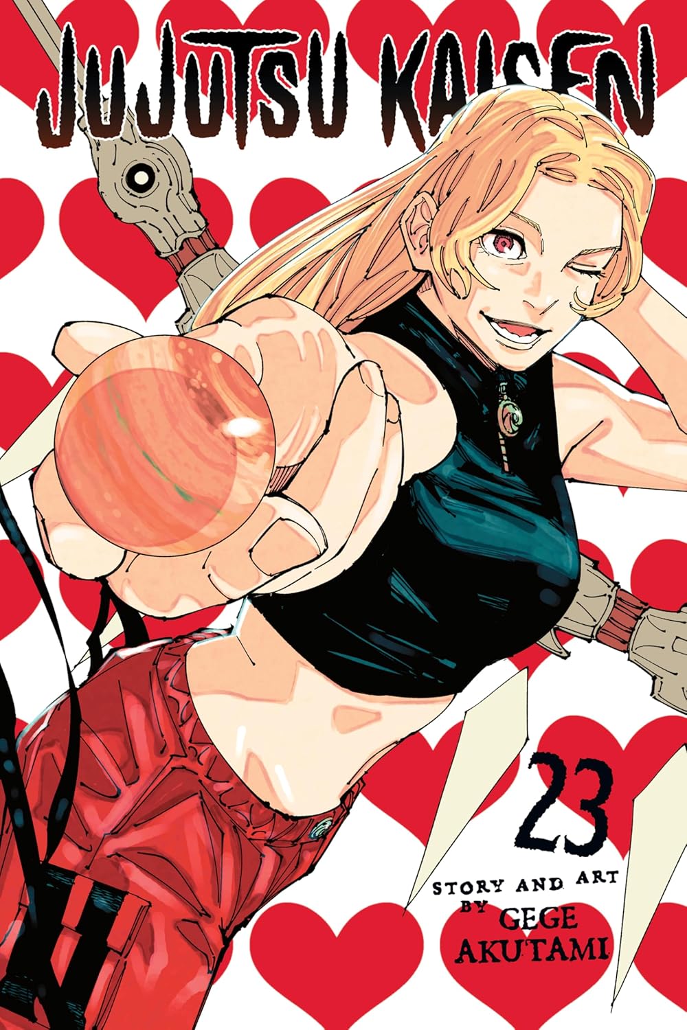 Cover of 'Jujutsu Kaisen' with a character holding a pumpkin and hearts in the background