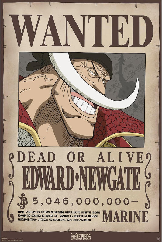 Wanted poster for Edward Newgate with a character's face in the center.