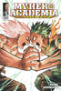 Cover of My Hero Academia Vol. 41 comic book featuring a dramatic illustration of two characters clashing with pink and green energy effects, with the title 'MY HERO ACADEMI' at the top and creator names Kohei Horikoshi and Shimon Jump Comics visible.