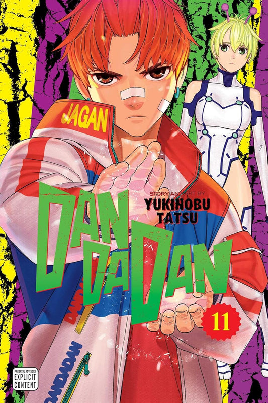 Manga book cover with characters and colorful design