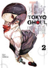 Cover of 'Tokyo Ghoul' manga volume 2 with an anime character holding a knife.