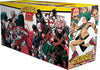 Box of 'My Hero Academia' anime with character illustrations on a white background