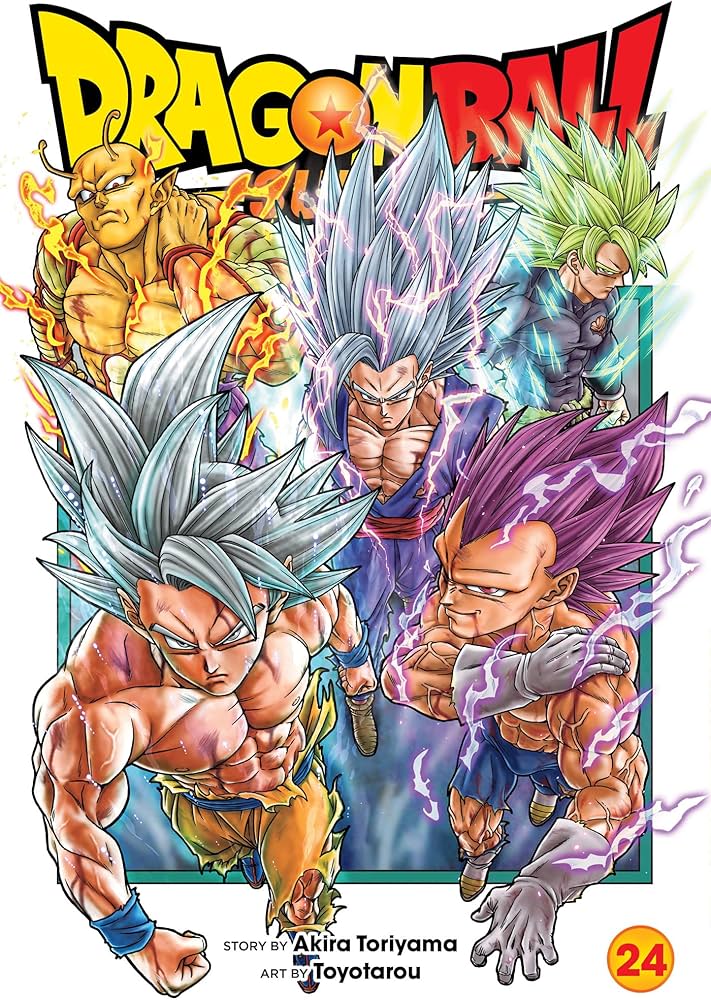 Cover of Dragon Ball manga volume 24 featuring four characters in colorful poses.