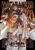 Manga book cover with an illustration of a character with fiery hair, featuring the title and artist's name.