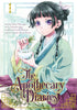 Manga book cover of 'The Apothecary Diaries' with a character holding a bowl and plants.