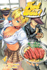 Manga cover of 'Food Wars!' with two characters holding plates of food.