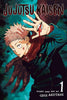 Book cover of 'Jujutsu Kaisen' with a character holding a small red demon-like creature.