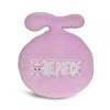 Pink toy with 'One Piece' logo on a white background