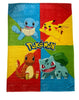 Pokemon Pikachu-Charmander-Bulbasaur-Squirtle Coral Fleece 130x180cm