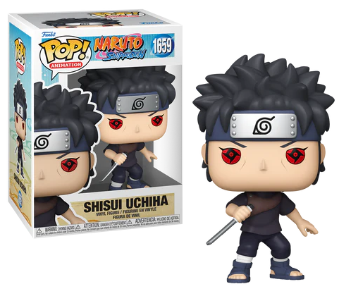 Funko Pop! Shisui Uchiha figure from Naruto with packaging on a white background
