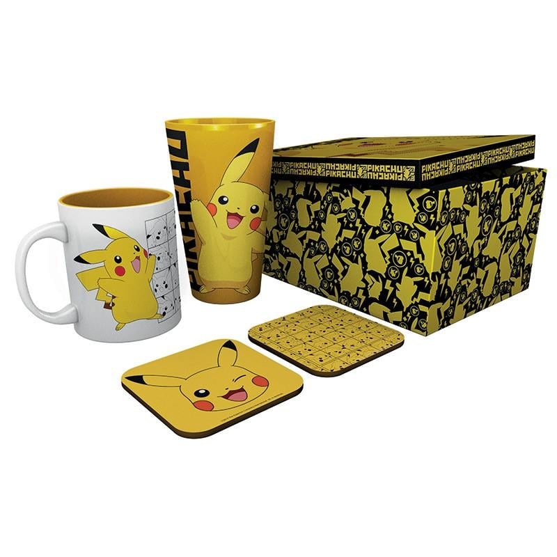 POKEMON Pikachu Giftbox - Pint, mug & 2 coasters
