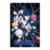 Poster of animated characters with 'Blue Lock' text on a black background