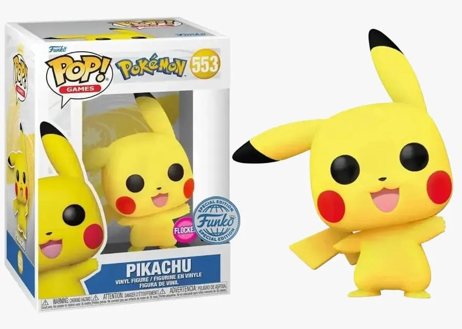 Funko Pop Pikachu Waving Flocked Pokemon