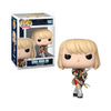 Funko Pop! vinyl figure of a character with blonde hair and a sword, next to its packaging.