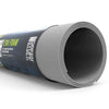 Roll of gray foam with 'Green World' branding on a white background