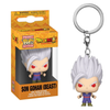 Pocket POP! keychain of Gohan Beast form from Dragon Ball, showcasing his fierce expression and detailed hair, designed for bags or keys.