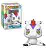Funko Pop figure of Gomamon from Digimon, featuring the playful sea creature with detailed fins and markings, in packaging.