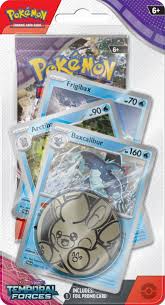 The Pokémon Scarlet & Violet Temporal Forces Premium Checklane Blister Frigibax
