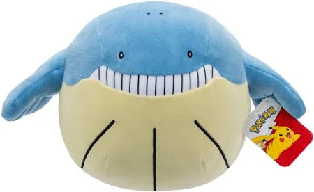 Plush toy resembling a character from a popular franchise with a visible tag.